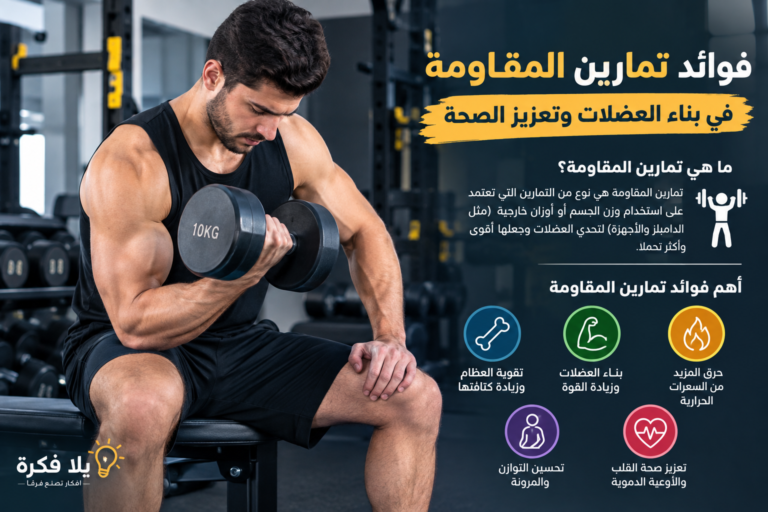 فوائد تمارين المقاومة في بناء العضلات 4ba1699e 0f89 4e3b 9536 1388bcf487b1