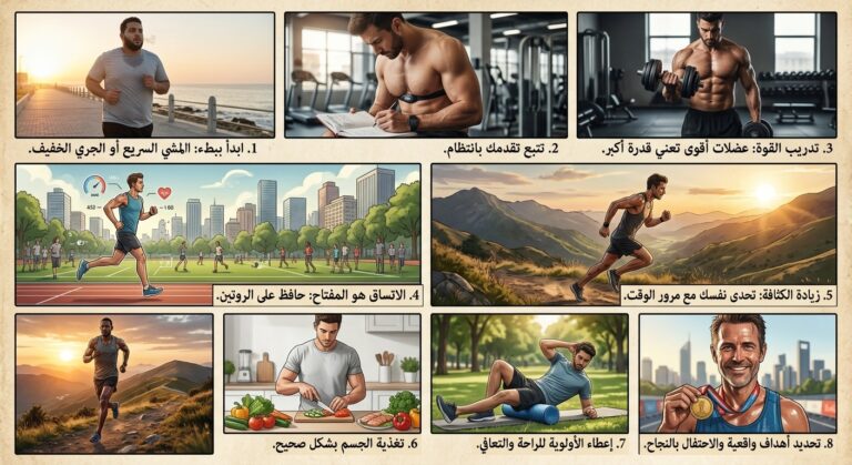 كيف تحسن قدرتك على التحمل البدني تدريجيًا؟ تعرف على أفضل الطرق لتحسين التحمل البدني تدريجيًا من خلال تمارين الكارديو والقوة والتغذية والراحة والانتظا