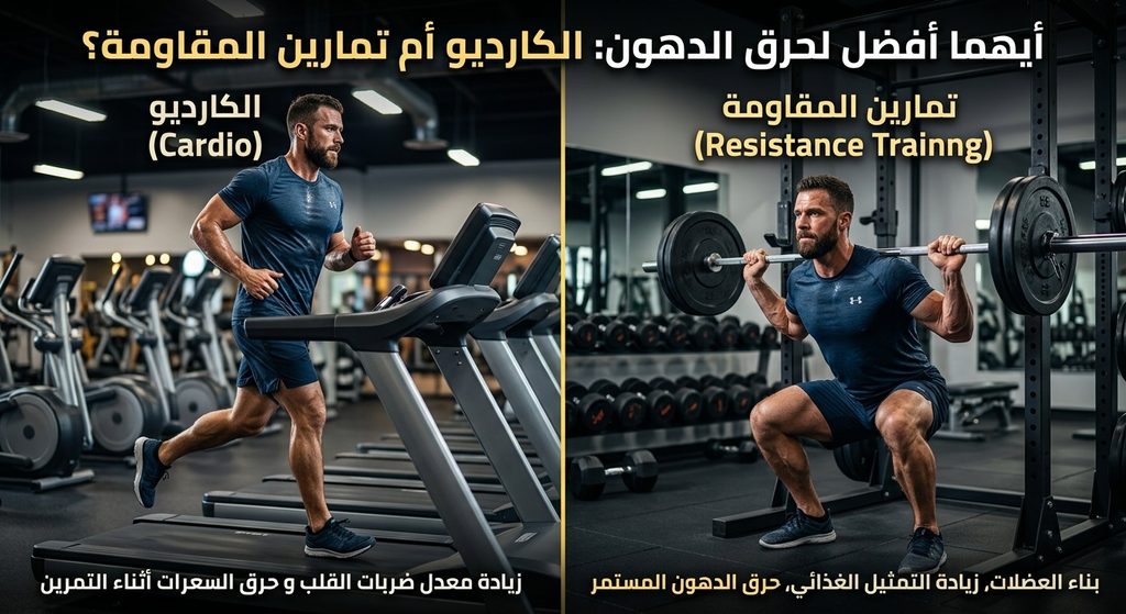 أيهما أفضل لحرق الدهون: الكارديو أم تمارين المقاومة؟ خسارة الوزن بالرياضة