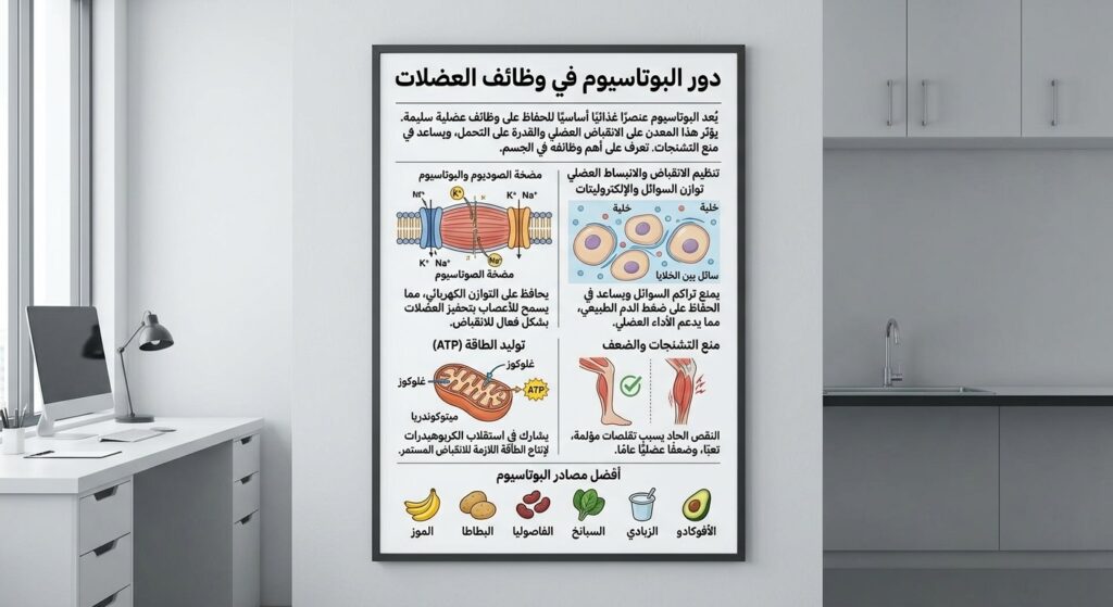 دور البوتاسيوم في وظائف العضلات