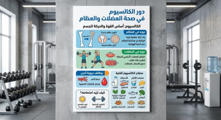 دور الكالسيوم في صحة العضلات والعظام دور الكالسيوم في صحة العضلات