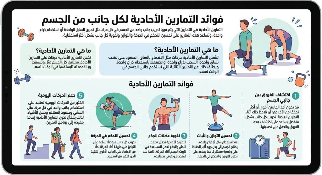 فوائد التمارين الأحادية
