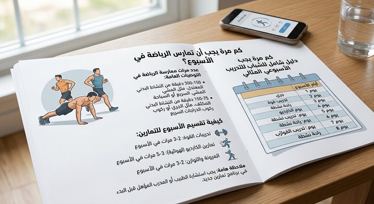 كم مرة يجب أن تمارس الرياضة في الأسبوع؟