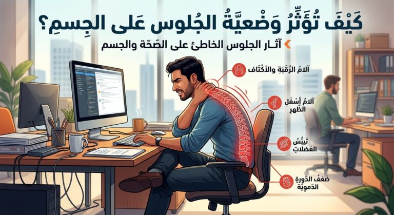 كيف تؤثر وضعية الجلوس على الجسم؟