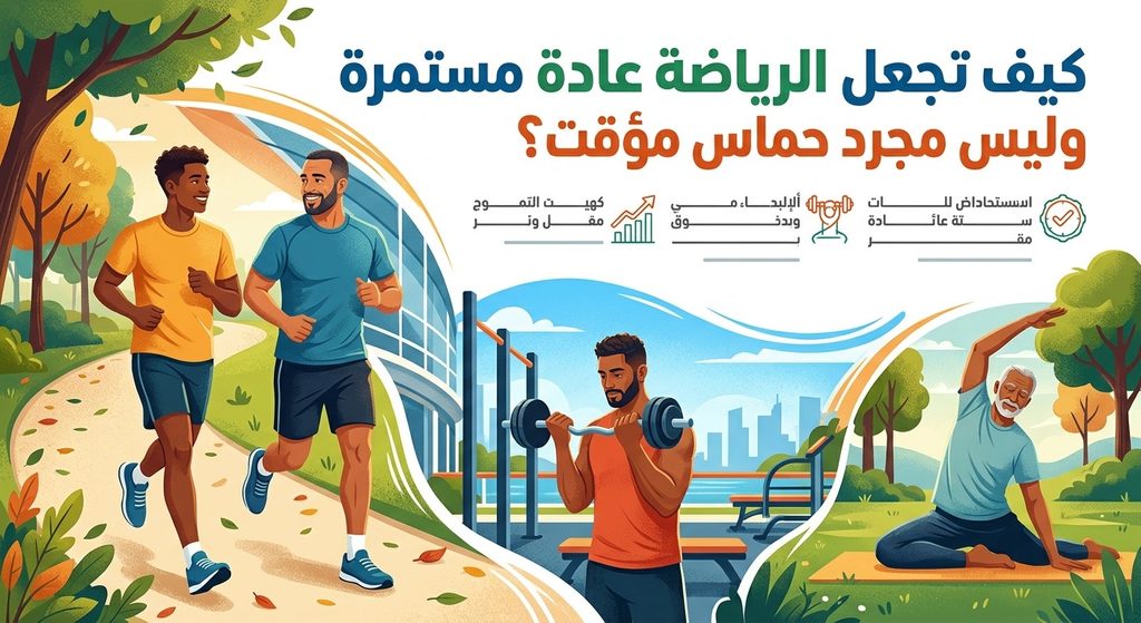 كيف تجعل الرياضة عادة مستمرة وليست مجرد حماس مؤقت؟ كيف تجعل الرياضة عادة مستمرة وليست مجرد حماس مؤقت؟