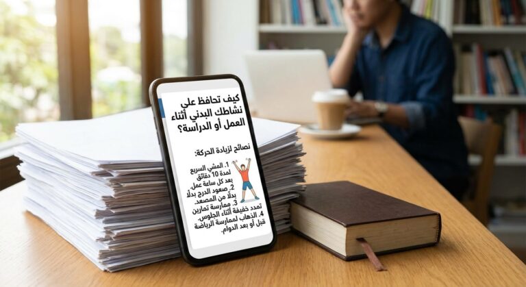 كيف تحافظ على نشاطك البدني أثناء العمل أو الدراسة؟