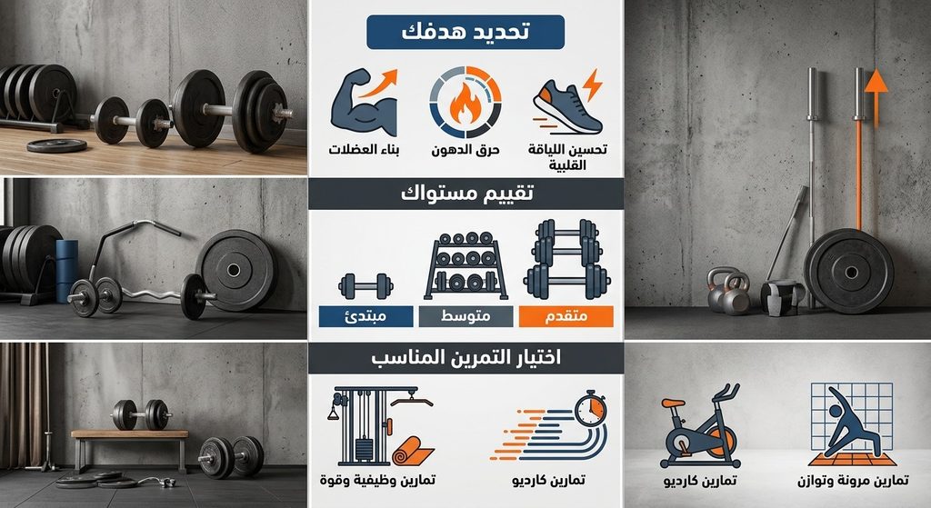 كيف تختار التمرين المناسب لهدفك ومستوى لياقتك؟ كيف تختار التمرين المناسب لهدفك ومستوى لياقتك؟