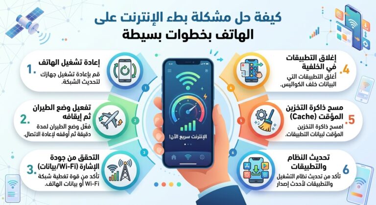 كيفية حل مشكلة بطء الإنترنت على الهاتف بخطوات بسيطة كيفية حل مشكلة بطء الإنترنت على الهاتف بخطوات بسيطة