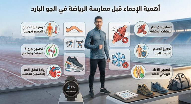 أهمية الإحماء قبل ممارسة الرياضة في الجو البارد ممارسة الرياضة في الطقس البارد