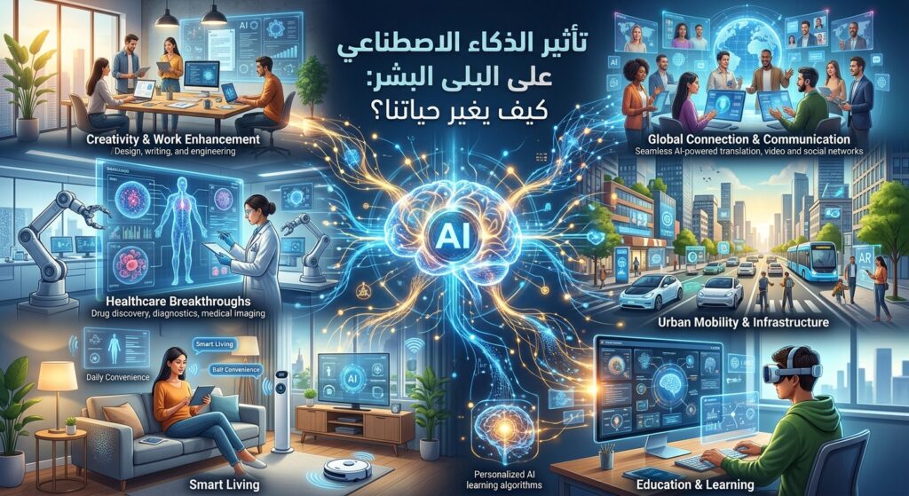 تأثير الذكاء الاصطناعي على البشر: كيف يغير حياتنا؟ تأثير الذكاء الاصطناعي على البشر كيف يغير حياتنا؟