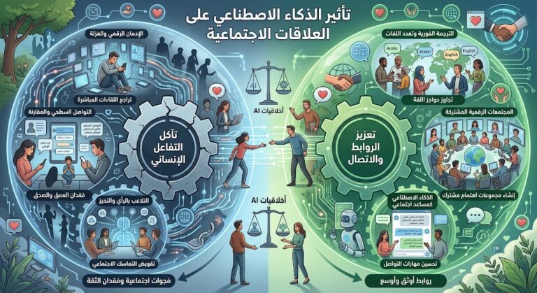 تأثير الذكاء الاصطناعي على العلاقات الاجتماعية