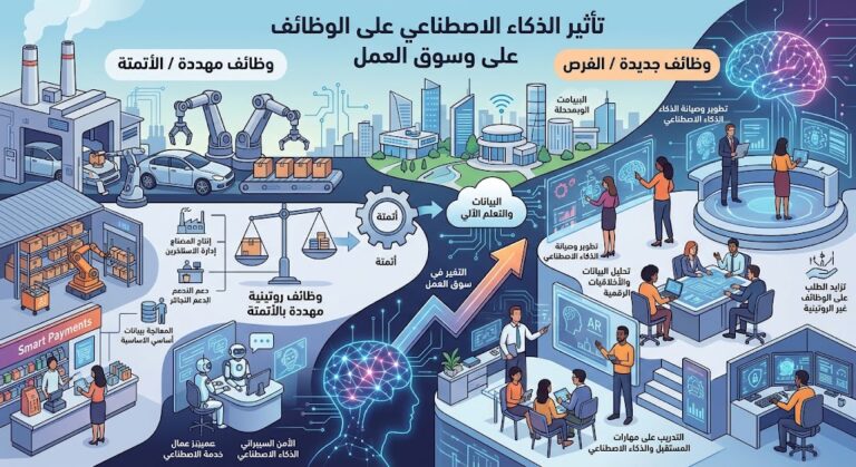 تأثير الذكاء الاصطناعي على الوظائف وسوق العمل تأثير الذكاء الاصطناعي على الوظائف وسوق العمل