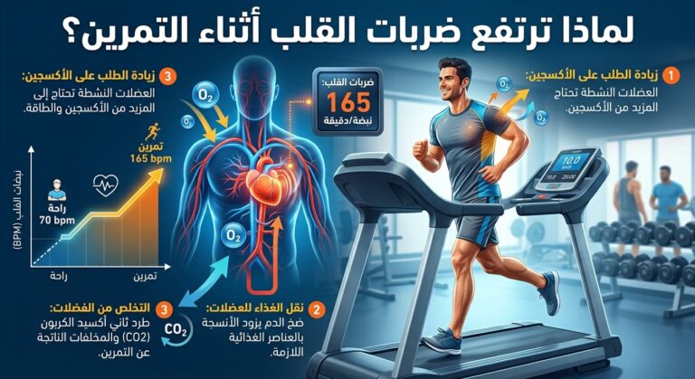 لماذا ترتفع ضربات القلب أثناء التمرين؟ لماذا ترتفع ضربات القلب أثناء التمرين؟