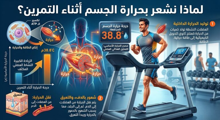 لماذا نشعر بحرارة الجسم أثناء التمرين؟ لماذا نشعر بالحرارة أثناء التمرين